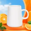 White ceramic mug, simple home coffee cup, 350ml Specification image